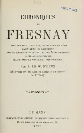 Chroniques de Fresnay